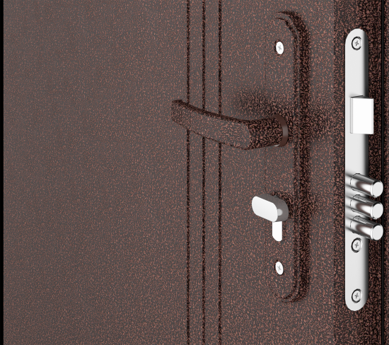 Дверь входная металлическая Doorhan Эко 98x205 см правая цвет антик медь