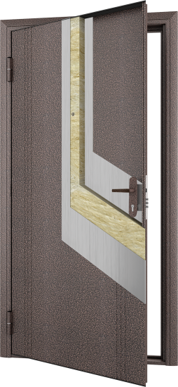 Дверь входная металлическая Doorhan Эко 98x205 см правая цвет антик медь