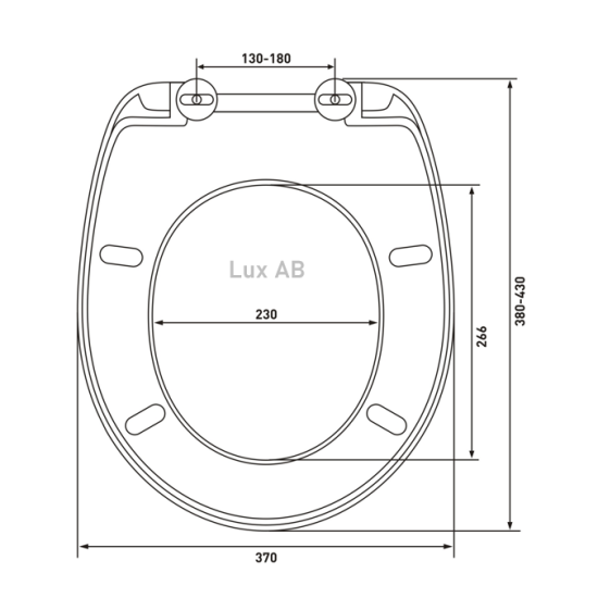 Сиденье для унитаза Lux АВ