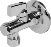 Кран угловой Valtec для подключения смесителя 1/2x3/8 хромированный VT.282.N.0410