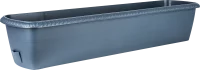 Ящик балконный Жардин 80x20x15.5 см v24 л пластик серый