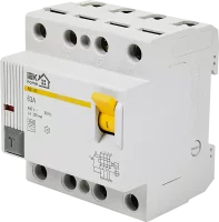 УЗО Iek Home ВД1-63 1P N 63 A 300 мА 4.5 кА AC MDV10-2-063-300