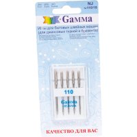 Иглы для бытовых швейных машин для джинсы Gamma NJ №110/18