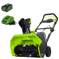 Снегоуборщик аккумуляторный GREENWORKS Бесщёточный GD40ST 51 см 40 В 1x4 Ач АКБ и ЗУ в комплекте