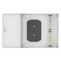Настенный многомодовый укомплектованный оптический кросс TopLan КРН-Top-24LC/U-OM2-GY