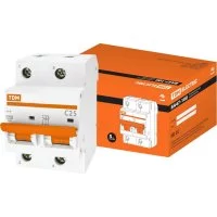 Автомат TDM ELECTRIC ВА47-100 2Р, 25 А, 10 кА, С