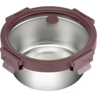 Стальной ланч-бокс Smart Solutions SFE-SS-LB-ST-GLS-PL-650
