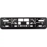Пластиковая двусоставная номерная рамка AUTOPROFI RAM BK