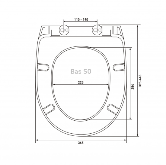 Сиденье для унитаза Bas SO с микролифтом