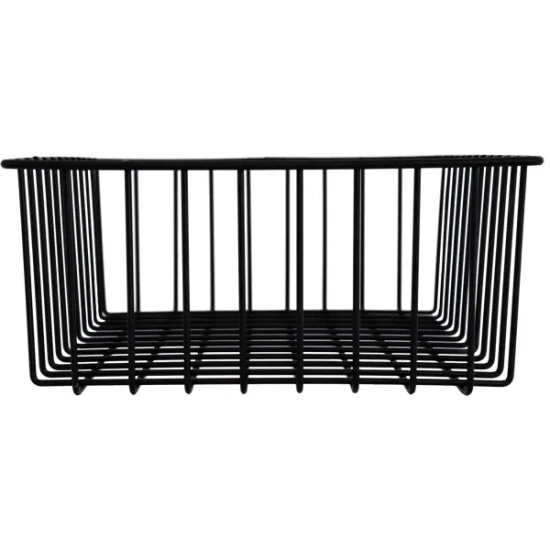 Корзина-органайзер для ящика 33x25x9 см цвет чёрный