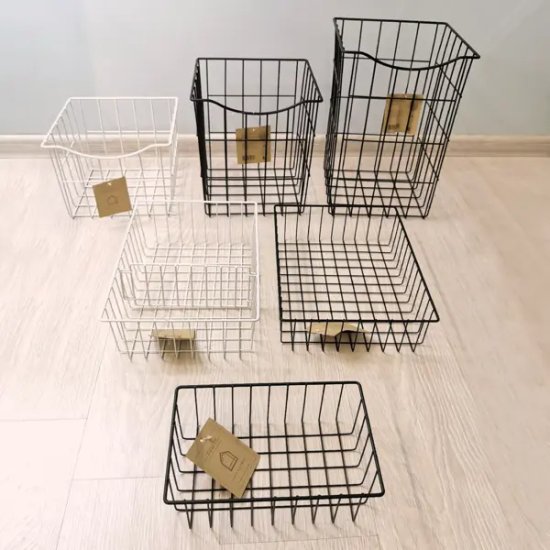 Корзина-органайзер для ящика 33x25x9 см цвет чёрный