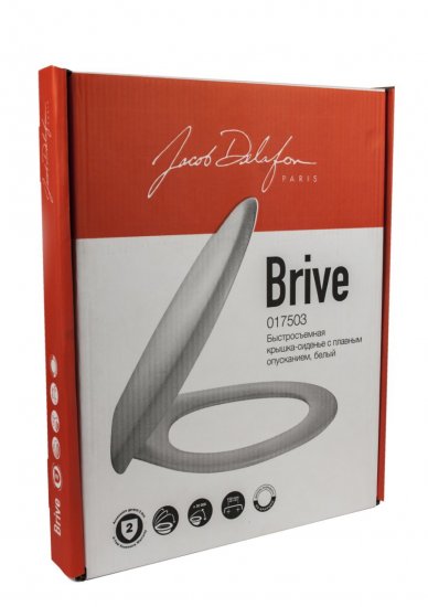 Сиденье для унитаза Jacob Delafon Brive/Patio из дюропласта с микролифтом