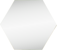 Зеркальная плитка Omega Glass NNLM61 сота 20x17.3 см глянцевая цвет серебро 1 шт.