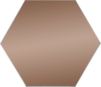 Зеркальная плитка Omega Glass NNLM62 сота 20x17.3 см глянцевая цвет бронза 1 шт.