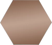 Зеркальная плитка Omega Glass NNLM62 сота 20x17.3 см глянцевая цвет бронза 1 шт.