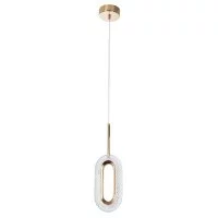 Светильник светодиодный подвесной Arte Lamp Ovale 4000К 8 Вт 1 кв.м золото IP20 (A2489SP-1GO)