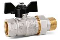 Кран шаровой с американкой прямой LD Pride DN20 PN40 3/4