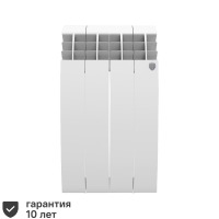 Радиатор секционный Royal Thermo Biliner Alum 500/87 4 секции боковое подключение алюминий белый