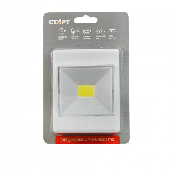 Фонарь-подсветка Старт пушлайт PL-1LED-COB
