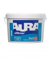 Краска интерьерная Aura Interior Nord база А белая 9 л