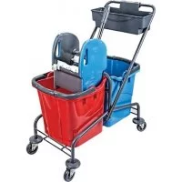 Двухведерная уборочная тележка Uctem-Plas CK754