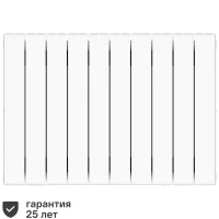 Радиатор секционный Rifar Supremo 500/90 10 секций боковое подключение биметалл белый