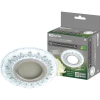 Встраиваемый светильник TDM ELECTRIC СВ 03-07 MR16, 50Вт, G5.3, LED подсветка 3 Вт, зеркальный/хром