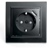 Одноместная розетка STEKKER PST16-9011-03 Эрна