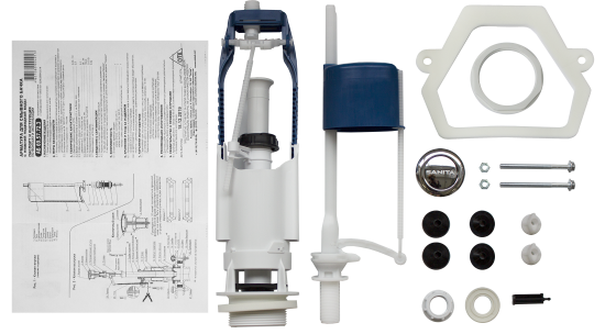 Унитаз-компакт Sanita Master косой выпуск двойной слив