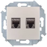 Компьютерная двойная розетка Simon 1591564-034