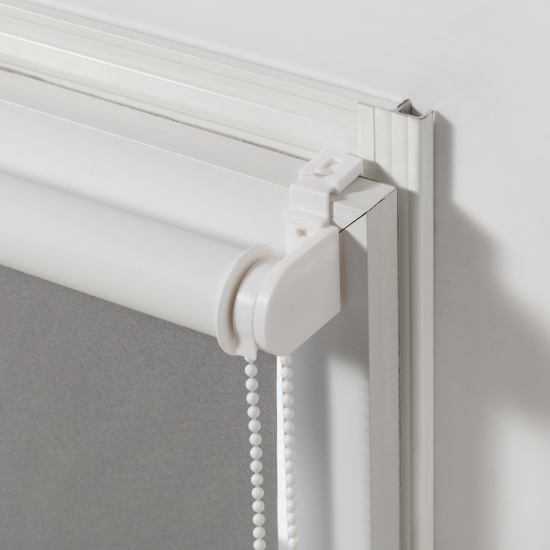 Штора рулонная блэкаут Inspire Santos 60x160 см серая