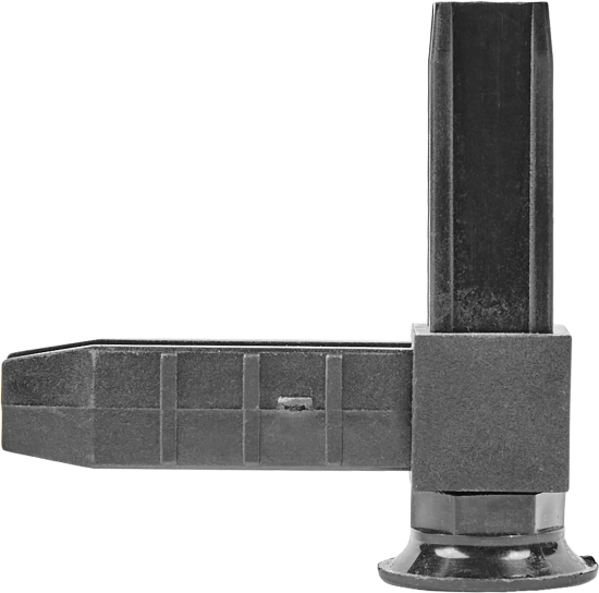Коннектор 2 Лофт с регулируемой опорой пластик черный