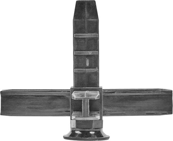 Коннектор 4 Лофт с регулируемой опорой пластик черный