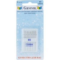 Иглы для бытовых швейных машин для трикотажа Gamma NT №85/10