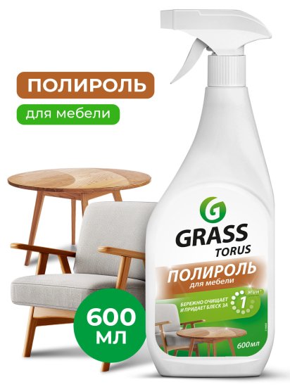 Полироль-очиститель для мебели Grass Torus, 0.6 л