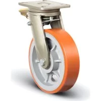 Полиуретановое сверхмощное поворотное колесо MFK-TORG EV01-VBP-300-F