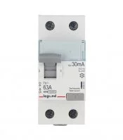 УЗО Legrand TX3 63А 30 мА 2P тип AC 10 кА (403002)