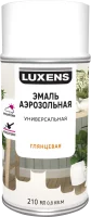 Эмаль аэрозольная декоративная Luxens глянцевая цвет белый 210 мл
