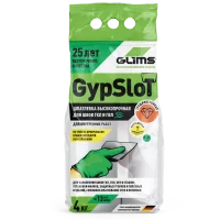 Шпаклевка гипсовая для заделки швов Glims GypSlot 4 кг