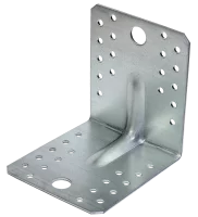 Угол крепежный усиленный KUU 105x105x90x1.8 оцинкованная сталь цвет серый