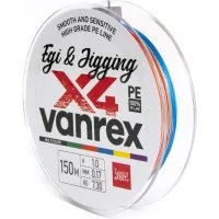 Плетеная леска Lucky John LJ Vanrex EGI & JIGGING х4 BRAID Multi Color