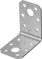 Угол крепежный KU 50x50x35x1.8 сталь цвет серый