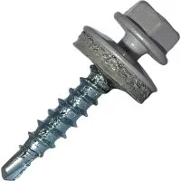 Самосверлящий винт HARDWEX ТМ HWX2-W-P5-4.8x35 мм. св.№1, RAL 9006 (250 шт.)