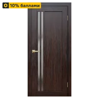 Дверь межкомнатная глухая Artens Дукато 60x200 см Hardflex цвет акация с замком и петлями