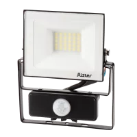 Прожектор светодиодный Ritter Profi 53421 5 30 Вт 3000 Лм 180-240В с датчиком движения холодный белый свет 6500К IP65 черный