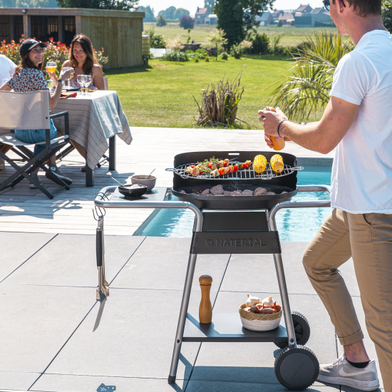 Гриль угольный передвижной Naterial Darius 91x91x84 см