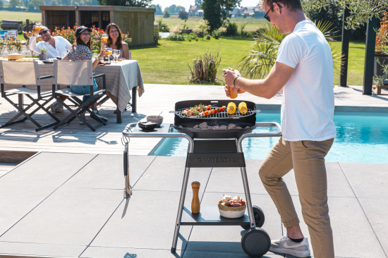 Гриль угольный передвижной Naterial Darius 91x91x84 см