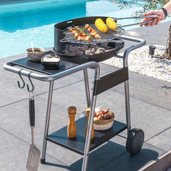 Гриль угольный передвижной Naterial Darius 91x91x84 см