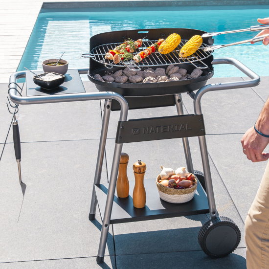 Гриль угольный передвижной Naterial Darius 91x91x84 см