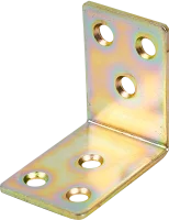 Уголок мебельный KSZ 40x40x30x1.5 желтый цинк